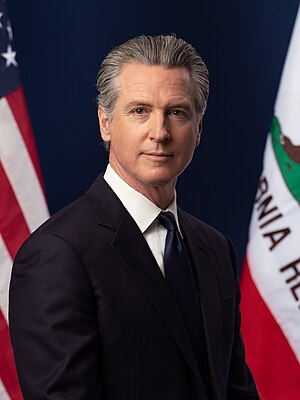 Gavin Newsom, official California Governor portrait