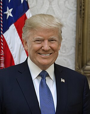 Donald Trump, official White House portrait